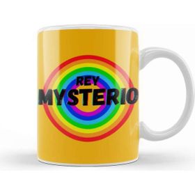 Baskı Dükkanı Rey Mysterio Vintage Retro Rainbow Style Warriors Design Wrestlers Gift Kupa