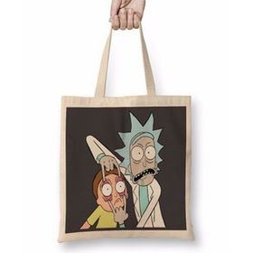 Baskı Dükkanı Rick And Morthy Looooooooook 2 Bez Kadın Günlük Çanta