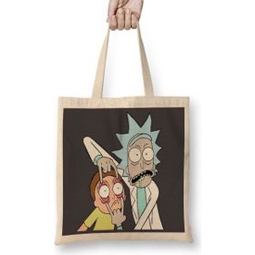Baskı Dükkanı Rick And Morthy Looooooooook 2 Bez Kadın Günlük Çanta