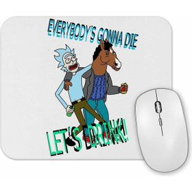Baskı Dükkanı Rick E Morty Versao Batman Robin Mouse Pad