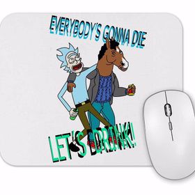 Baskı Dükkanı Rick E Morty Versao Batman Robin Mouse Pad