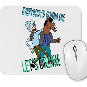 Baskı Dükkanı Rick E Morty Versao Batman Robin Mouse Pad