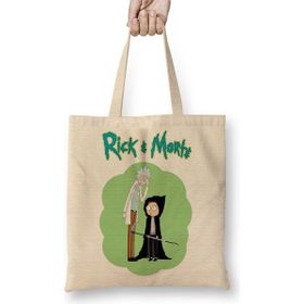 Baskı Dükkanı Rick & Morte Bez Çanta