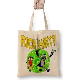 Baskı Dükkanı Rick Morty Batman Bez Çanta