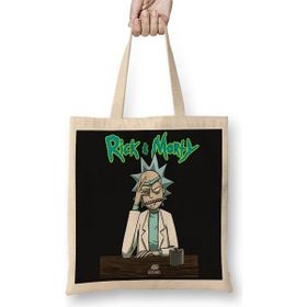 Baskı Dükkanı Rick & Morty Bez Çanta