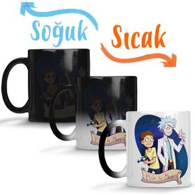 Baskı Dükkanı Rick Morty Sanchez Morty Smith Jerry Smith Beth Smit Kupa