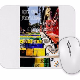 Baskı Dükkanı Rio De Janeiro Branca Mouse Pad