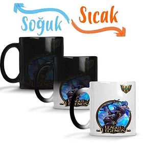Baskı Dükkanı Riven Lol League of Legends Sihirli Porselen Kupa