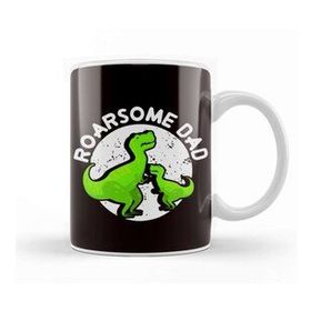Baskı Dükkanı Roarsome Dad Daddy Dino T-Rex Father Papa Poppa Husband Kupa