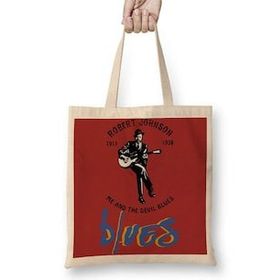 Baskı Dükkanı Robert Johnson Blues Bez Çanta