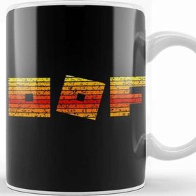 Baskı Dükkanı Roblox Logo Game Oof Single Line Vintage Retro Sunset Gamer Kupa
