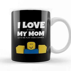 Baskı Dükkanı Roblox Noob I Love My Mom Funny Gamer Gift Kupa