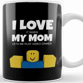 Baskı Dükkanı Roblox Noob I Love My Mom Funny Gamer Gift Kupa