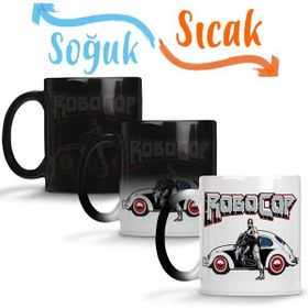 Baskı Dükkanı Robocop De Fusca Sihirli Porselen Kupa