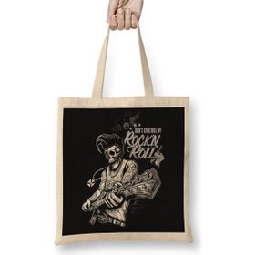 Baskı Dükkanı Rock And Roll Bez Çanta