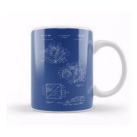 Baskı Dükkanı Rock Em Sock Em Robots Game Patent Blueprint Glass Kupa