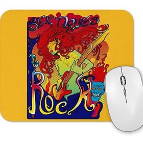 Baskı Dükkanı Rock in Roll Müzik Mouse Pad