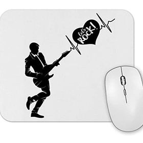 Baskı Dükkanı Rock Müzik Gitar Mouse Pad