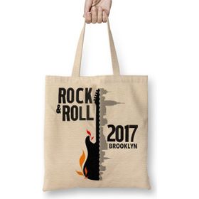 Baskı Dükkanı Rock N Roll 2017 Bez Çanta