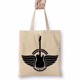 Baskı Dükkanı Rock Roll Müzik Gitar 01 Bez Çanta