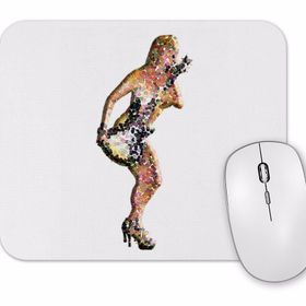 Baskı Dükkanı Rock Roll Müzik Gitar Mouse Pad