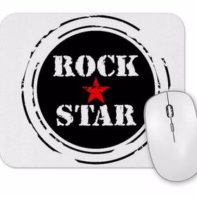 Baskı Dükkanı Rock Star Kırmızı Yıldız Mouse Pad