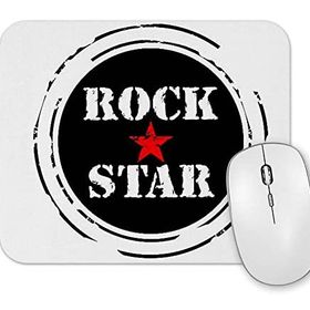Baskı Dükkanı Rock Star Kırmızı Yıldız Mouse Pad