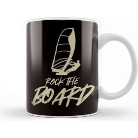 Baskı Dükkanı Rock The Board Surfboard Windsurfing Windsurfer Ocean Wave Kupa