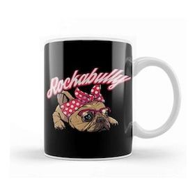 Baskı Dükkanı Rockabilly Bulldog Kupa