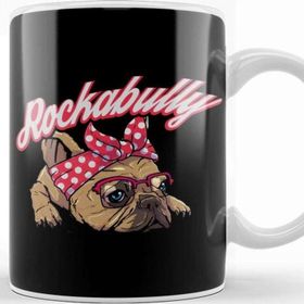 Baskı Dükkanı Rockabilly Bulldog Kupa