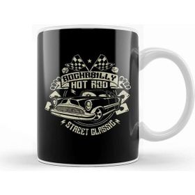 Baskı Dükkanı Rockabilly Hotrod Classic Car Kupa