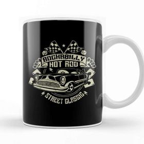 Baskı Dükkanı Rockabilly Hotrod Classic Car Kupa
