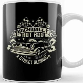 Baskı Dükkanı Rockabilly Hotrod Classic Car Kupa