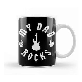 Baskı Dükkanı Rocker Dad My Dad Rocks Kupa