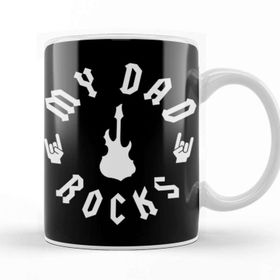 Baskı Dükkanı Rocker Dad My Dad Rocks Kupa