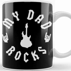 Baskı Dükkanı Rocker Dad My Dad Rocks Kupa