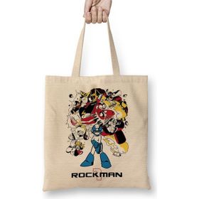 Baskı Dükkanı Rockman Megaman Bez Çanta