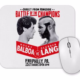Baskı Dükkanı Rocky Balboa ve Clubber Lang Mouse Pad