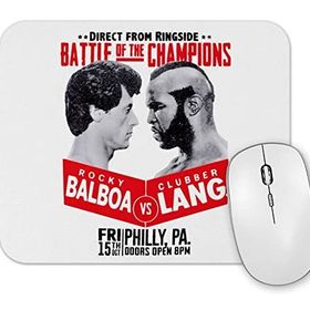 Baskı Dükkanı Rocky Balboa ve Clubber Lang Mouse Pad