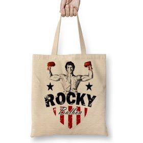 Baskı Dükkanı Rocky Rambo Boks Bez Çanta