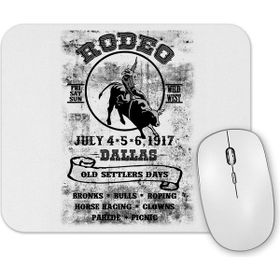Baskı Dükkanı Rodeo Dallas Mouse Pad