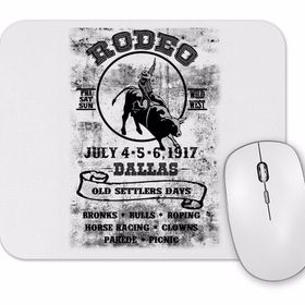 Baskı Dükkanı Rodeo Dallas Mouse Pad