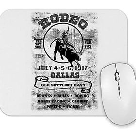 Baskı Dükkanı Rodeo Dallas Mouse Pad