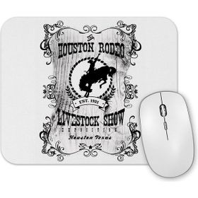Baskı Dükkanı Rodeo Houston Mouse Pad