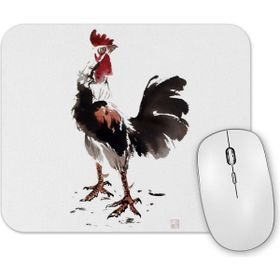 Baskı Dükkanı Rooster Stare Horoz Mouse Pad