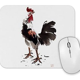 Baskı Dükkanı Rooster Stare Horoz Mouse Pad