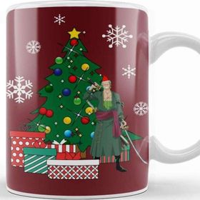 Baskı Dükkanı Roronoa Zoro Around The Christmas Tree Kupa