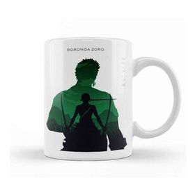 Baskı Dükkanı Roronoa Zoro One Piece Silhouette Kupa