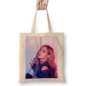 Baskı Dükkanı Rose Blackpink Bez Çanta