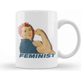 Baskı Dükkanı Rosie Riveter Feminist Kupa